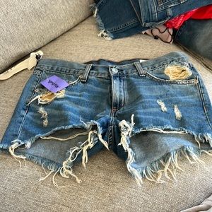 Rag and Bone Winnie cutoff short